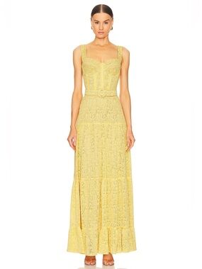 Nadine Merabi Miranda Yellow Dress